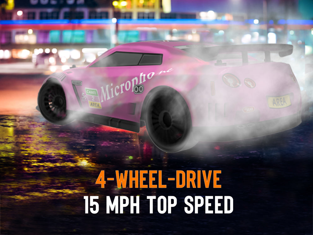 RACENT 1:14 4WD High Speed Drift Car - RTR 2 Battery Pack