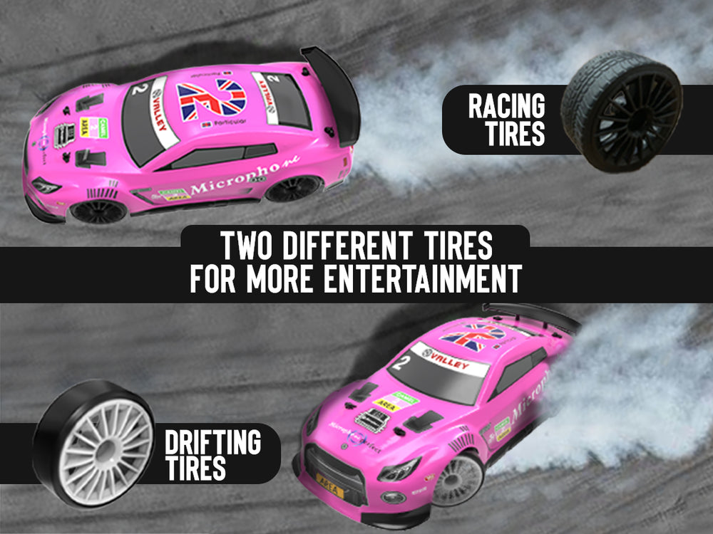 RACENT 1:14 4WD High Speed Drift Car - RTR 2 Battery Pack