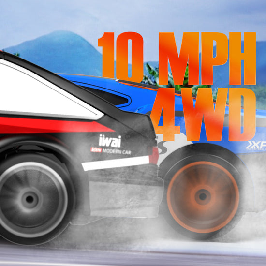 RACENT Speedster: 1:24 RC Car, 10MPH, LED, Drift Wheels-EXHOBBY LIMITED.