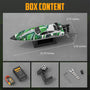 VOLANTEXRC Brushless 35+MPH Full Proportional Boat High Speed RC Boat for Adults GREEN (79706)