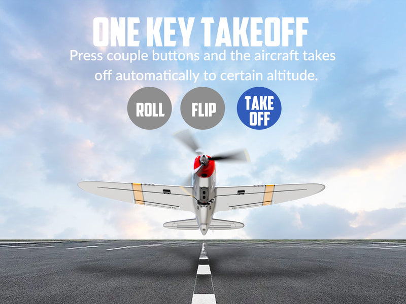 VOLANTEXRC P47 Thunderbolt (RTF) 4CH 400mm with Gyro (15.7'') 76116