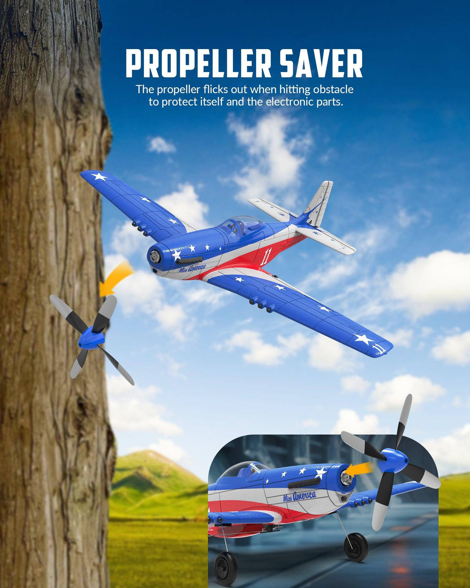 VOLANTEXRC Miss America RTF 4-CH RC Plane (76105) | EXHOBBY Official