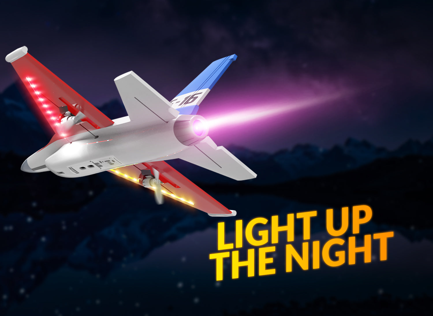 VOLANTEXRC F16 Falcon RC Fighter Jet for Beginners and kids Cool Lights Easy Fly-EXHOBBY LIMITED.