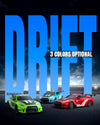 Racent 1:20 RC Drift Car 4Wd, 2 baterías, doble motor rojo
