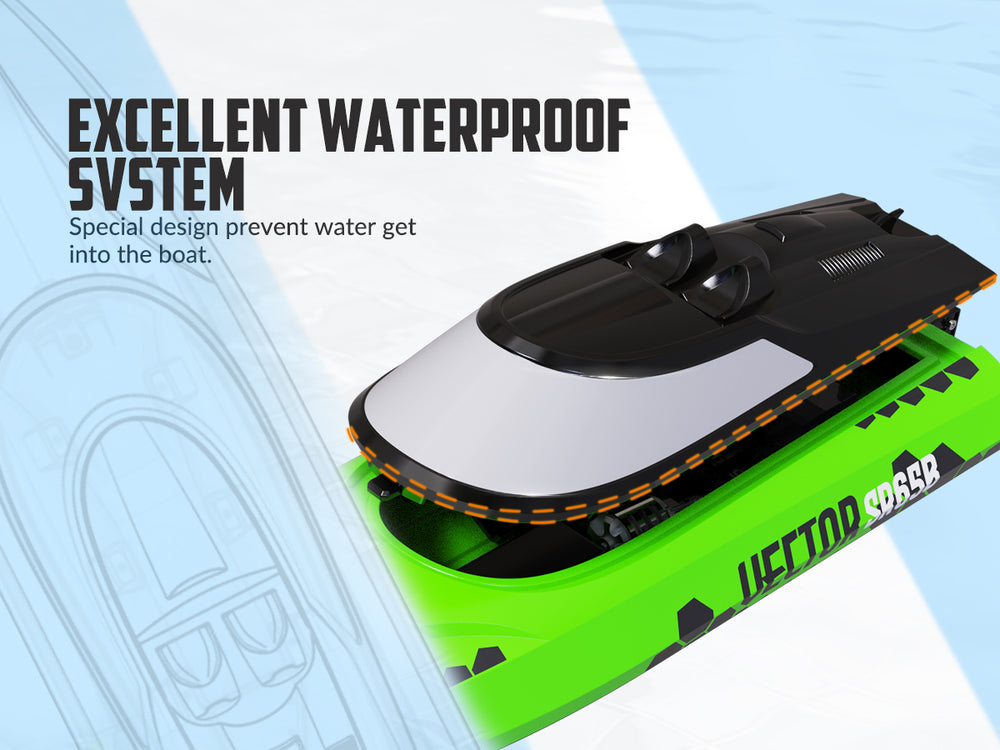 Barco RC VectorSR65B de alta velocidad sin escobillas 37MPH Autoadrizable RTR