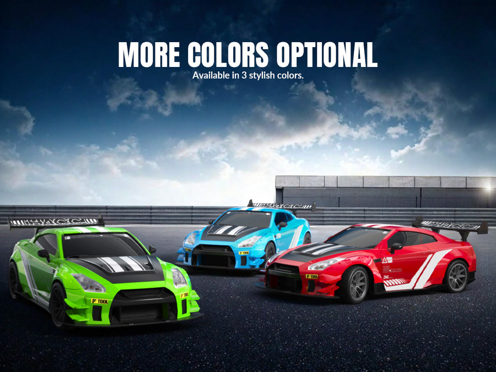 RACENT 1:20 RC Drift Car 4WD con Nitro Mist & Baterías dobles