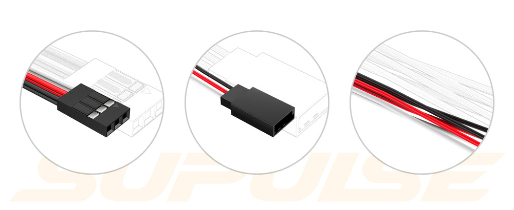 9 unidades Cables de extensión de servo en línea C-Y para modelos RC