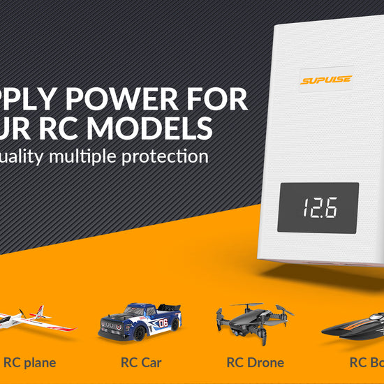 SUPULSE A4 Lipo Balance Charger - 40W, 3S-4S, AC 11.1V/14.8V Quick Charge-EXHOBBY LIMITED.