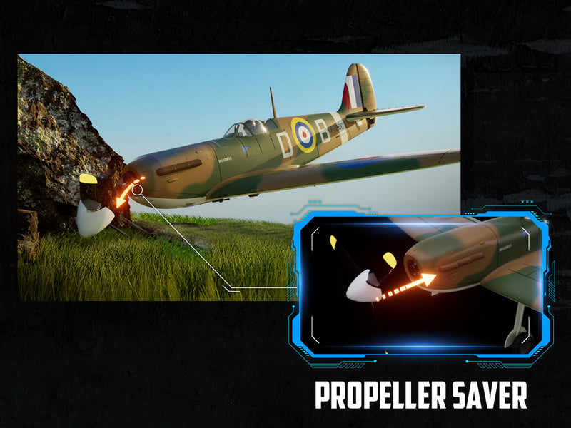 VOLANTEXRC 500MM Spitfire 4CH Brushless High Speed 76805