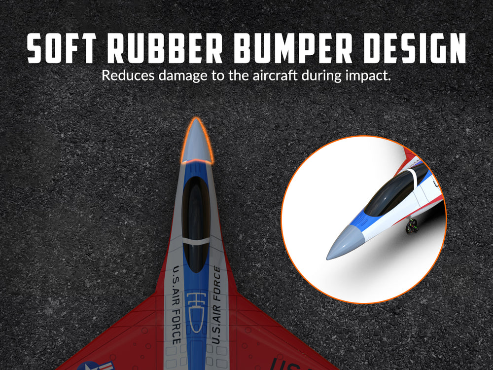 VOLANTEXRC F16 Falcon (RTF) 2CH 340mm for kids (13.4'') 76204