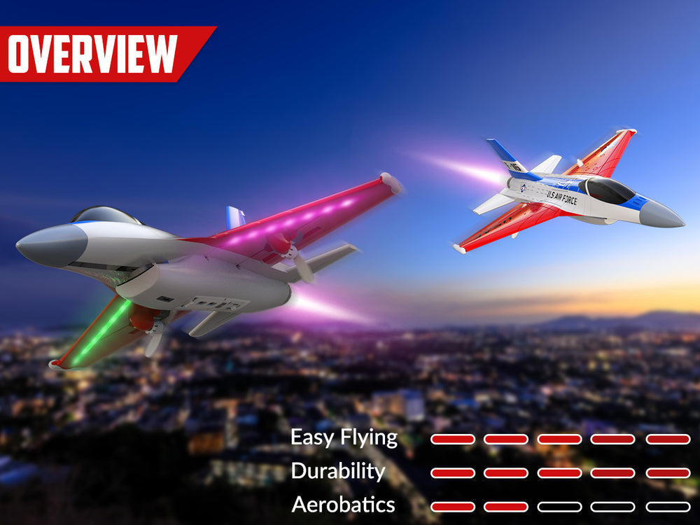 VOLANTEXRC F16 Falcon (RTF) 2CH 340mm for kids (13.4'') 76204