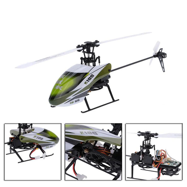 K100 RC Helicopter 6CH 3D 6G System 8520 Brushless Motor RC Quadcopter Compatible With FUTABA S-FHSS