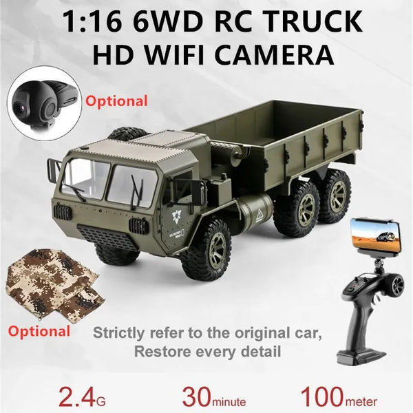 FY004 RC Truck Toy Off-road Full Scale Wheeled Vehicle Six Wheel