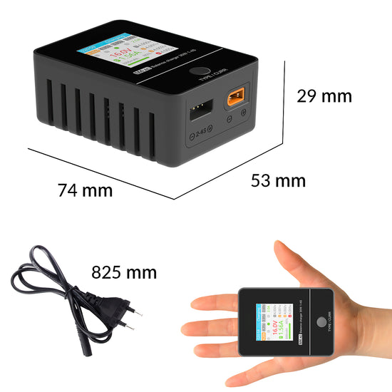 SUPULSE M4AC Lipo Balance Charger-30W 1-4S AC 100-240V for LiPo/LiHV/LiFe Batteries-EXHOBBY LIMITED.