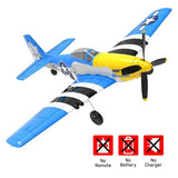 VOLANTEXRC P51D Mustang 4Ch Aviones RC para principiantes con estabilizador Xpilot One-key Aerobatic (761-5) RTF