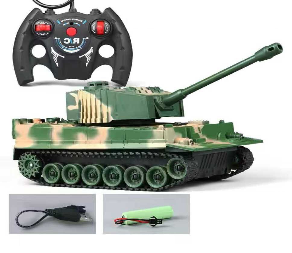 RC Tank 7Ch 2.4G 1/30 Remote Control Crawler Tank Model World War Military Truck Simulation sound Tiger Toys for Boys Kids Gifts-EXHOBBY LIMITED.