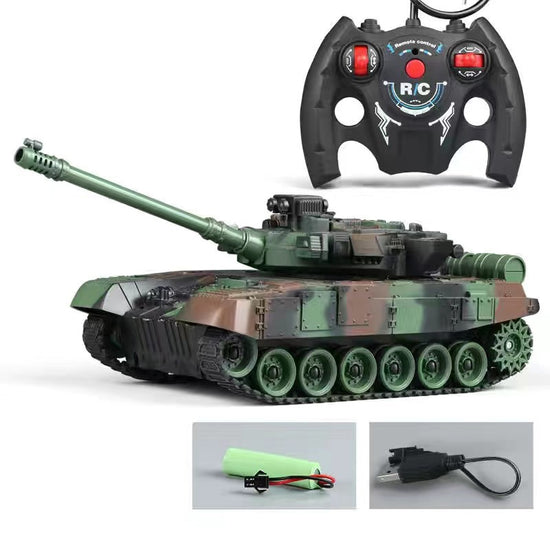 RC Tank 7Ch 2.4G 1/30 Remote Control Crawler Tank Model World War Military Truck Simulation sound Tiger Toys for Boys Kids Gifts-EXHOBBY LIMITED.