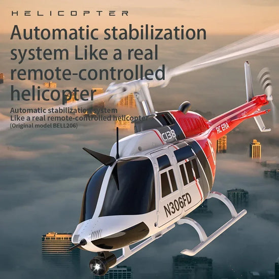 Helicopter C138 1:33 Six Channel Single Paddle Aileron-EXHOBBY LIMITED.