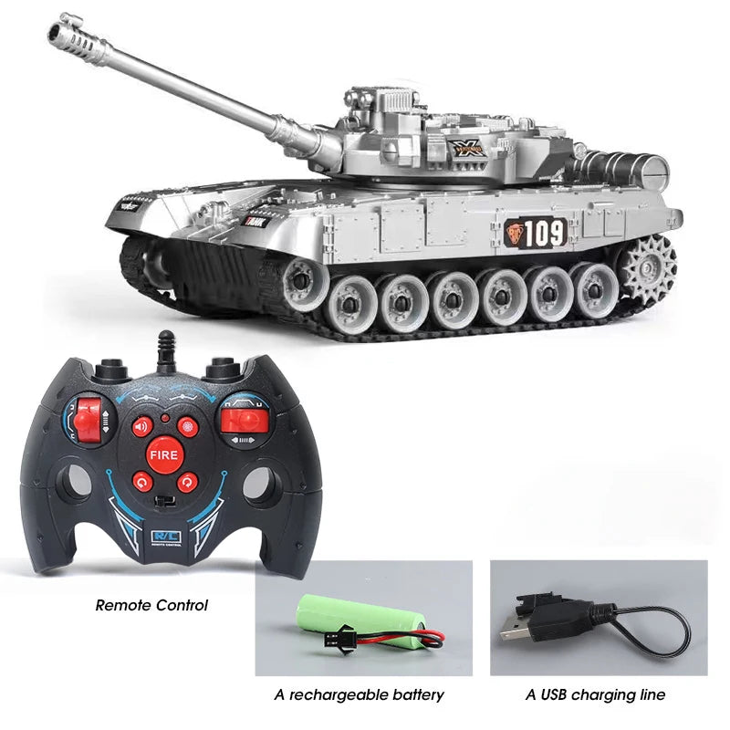 1/30 Large Rc Tank Battle Car Remote Control War Tanks Model Crawler Radio Control Machine Toys for Boy Children Kids Toys Gift-EXHOBBY LIMITED.