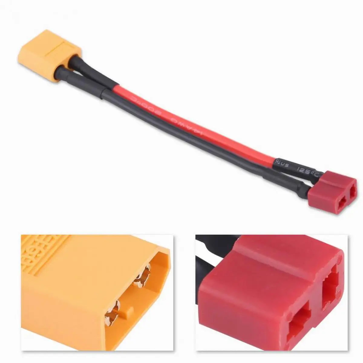 XT60 to Deans T-Plug Male Female Adapter Connector Cable for Lipo Battery 14AWG RC Parts-EXHOBBY LIMITED.