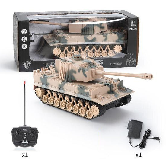 RC Tank 7Ch 2.4G 1/30 Remote Control Crawler Tank Model World War Military Truck Simulation sound Tiger Toys for Boys Kids Gifts-EXHOBBY LIMITED.