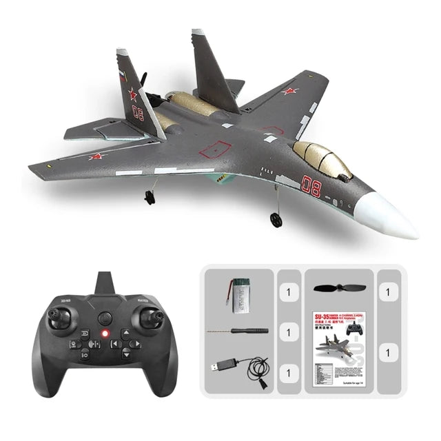 BBSONG SU-35 Stunt RC Plane For Adult 2.4G 4CH RC Fighter 360° Flip-Roll Six-Axis-EXHOBBY LIMITED.