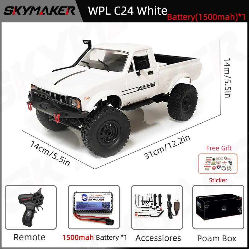 C24-1r 1:16 2.4G 4WD Rock Crawler-EXHOBBY LIMITED.