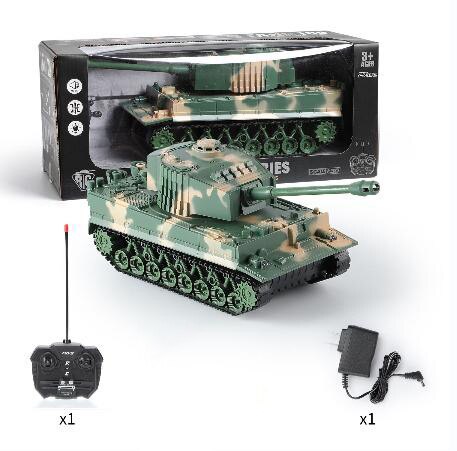 RC Tank 7Ch 2.4G 1/30 Remote Control Crawler Tank Model World War Military Truck Simulation sound Tiger Toys for Boys Kids Gifts-EXHOBBY LIMITED.