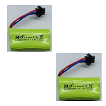 2 baterías Li-po de 7,4 V-500 MAH para C8815 Willys Jeep 1/10