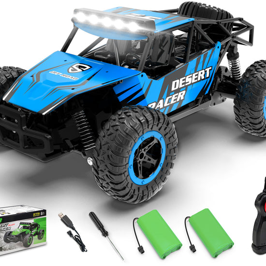 Racent 1:16 Scale All-Terrain Remote Control Rock Crawler Desert Racer (blue)-EXHOBBY LIMITED.