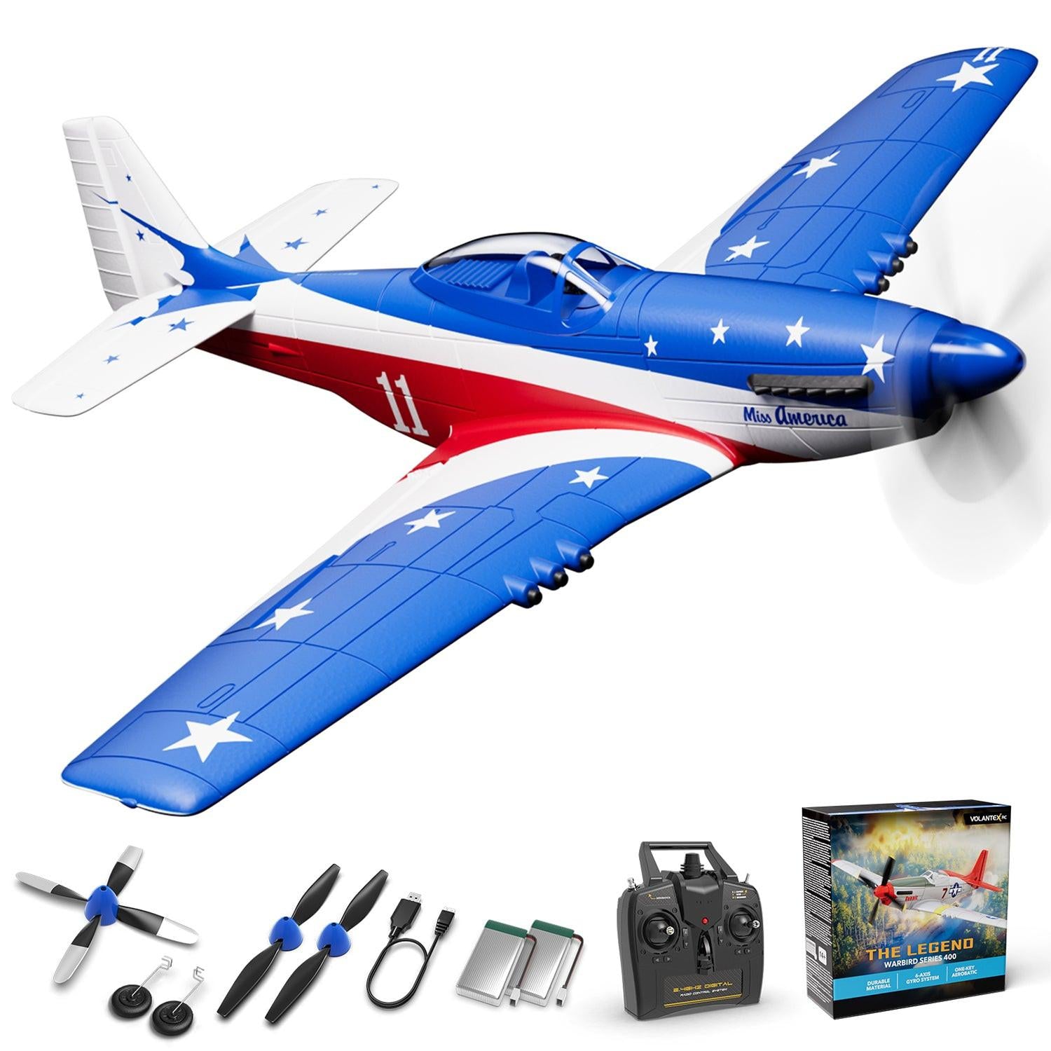 航空機・ヘリコプター R/C PLANE KIT Super Mustang Miss America VOLANTEXRC Miss America RTF 4-CH RC Plane (76105) | EXHOBBY Official