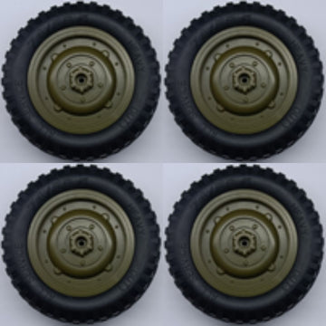 Ruedas de 4 Piezas para C8815 Willys Jeep 1/10