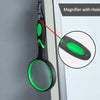 Multipurpose 10X HD thickened magnifying glass with 75MM Lens Magnifier and Non-Slip Soft Handle (Green)-EXHOBBY LIMITED.