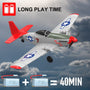 VOLANTEXRC P-51D Mustang 2-Ch Beginner Airplane with Gyro Stabilizer (762-3) RTF - EXHOBBY