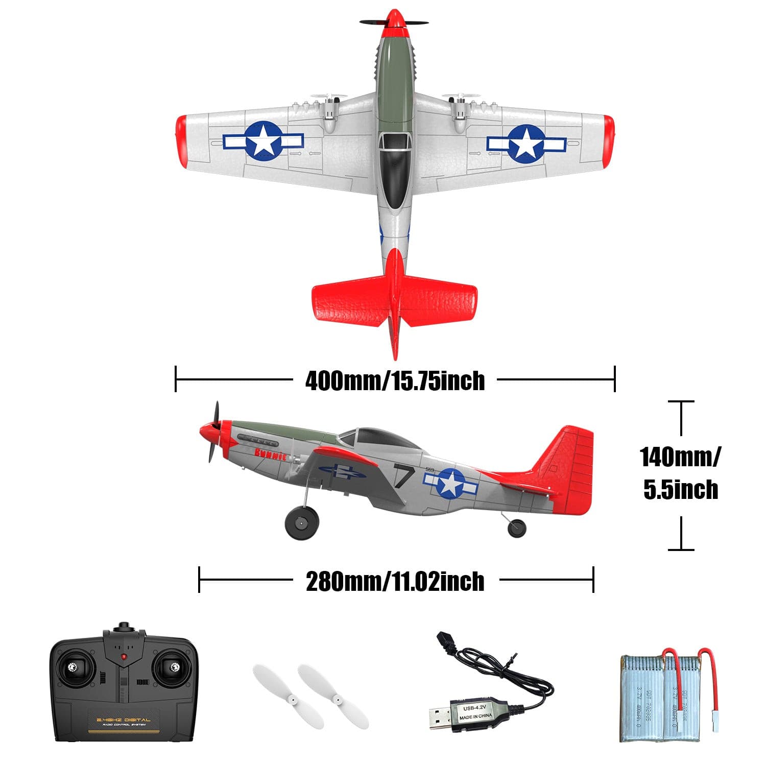 Mustang sales rc plane