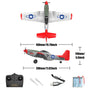 VOLANTEXRC P-51D Mustang 2-Ch Beginner Airplane with Gyro Stabilizer (762-3) RTF - EXHOBBY