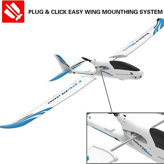 VOLANTEXRC Ranger 1600 4 Channel FPV Airplane with 1.6 Meter Wingspan and Unibody Plastic Fuselage (757-7) PNP.