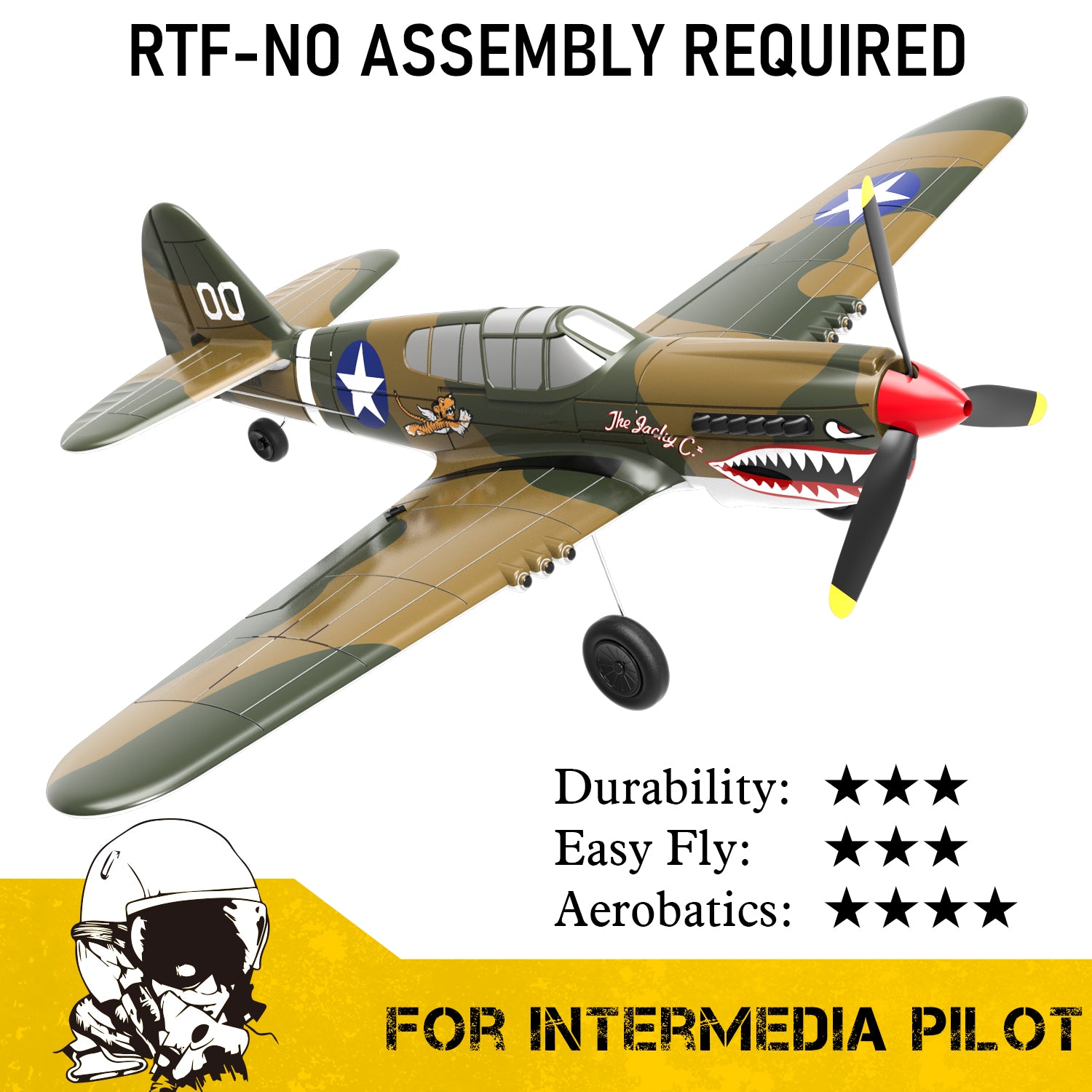 P 40 shop warhawk rc plane