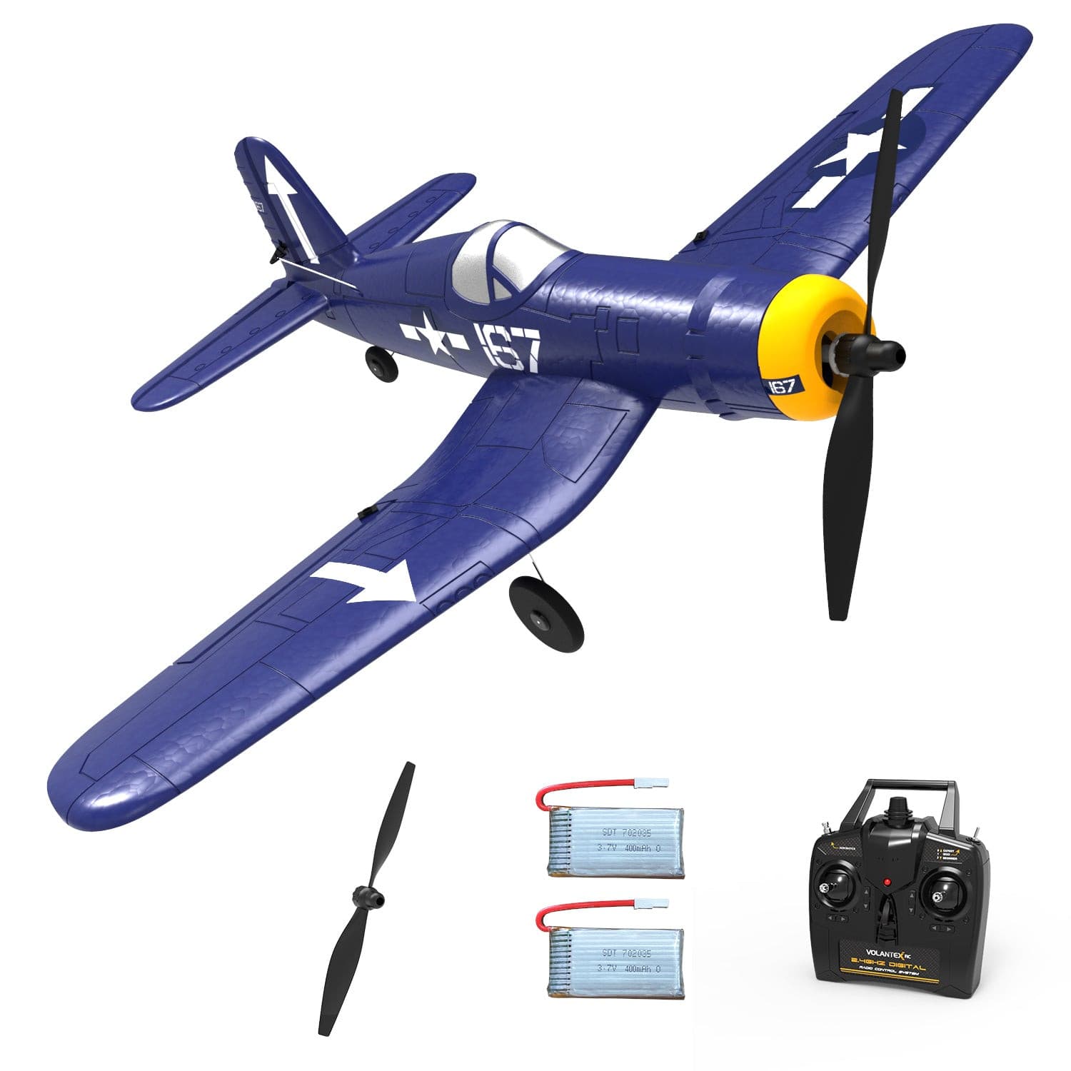 VOLANTEXRC RC Plane Spare Parts: Propeller Full Set for F4U and T28