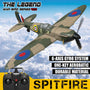 VOLANTEXRC Spitfire 4-CH Remote Control Airplane Ready to Fly for Beginners with Xpilot Stabilization System (761-12) RTF - EXHOBBY