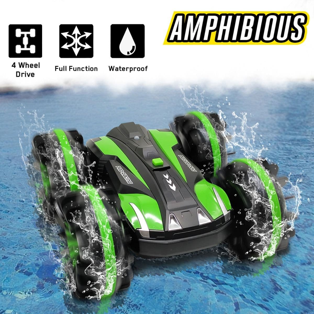All Terrain Amphibious Waterproof RC Stunt Car | VOLANTEXRC OFFICIAL
