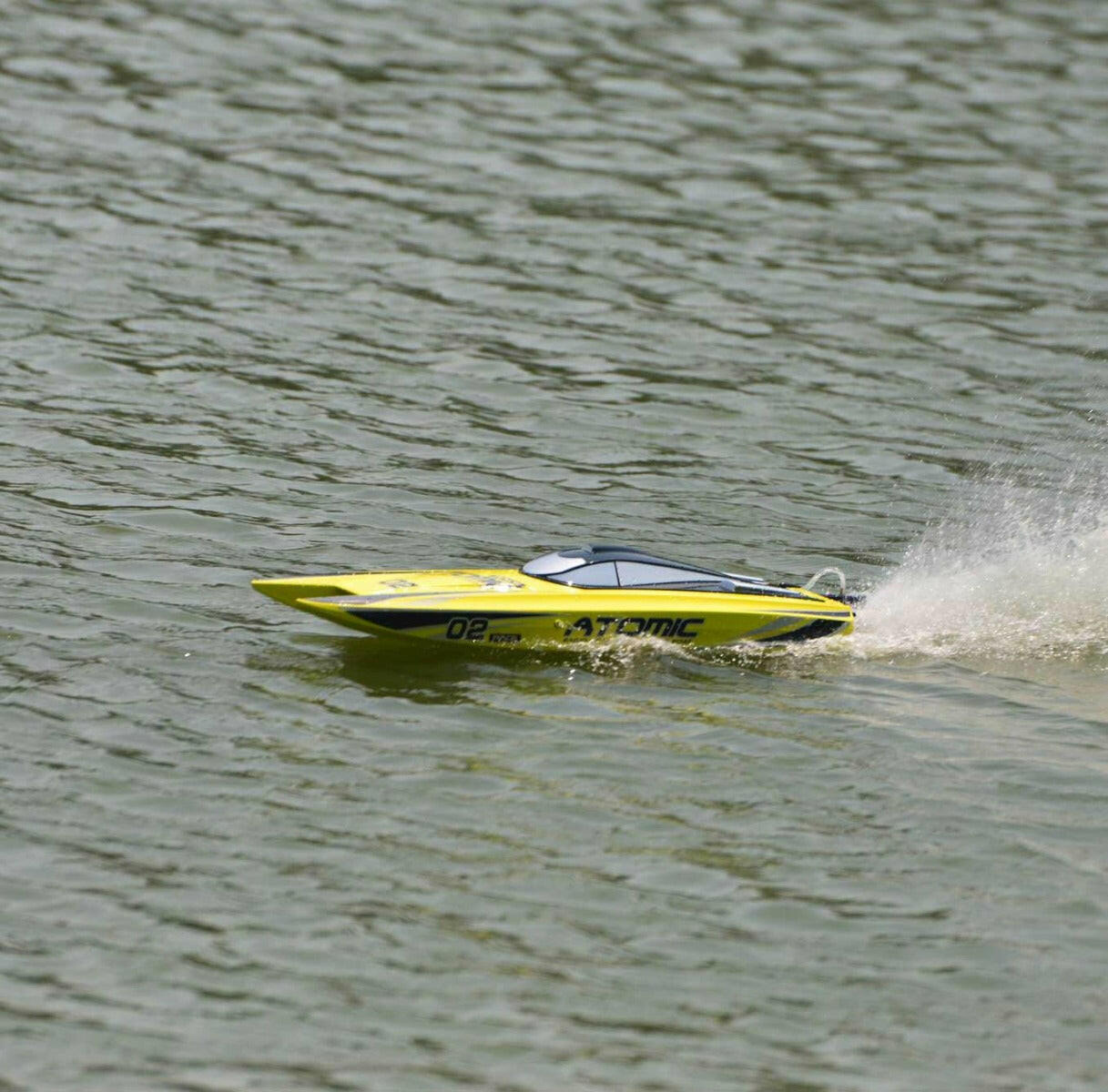 Atomic 45mph High Speed Lake Racing Remote Control RC Boat (792-4) RTR - EXHOBBY