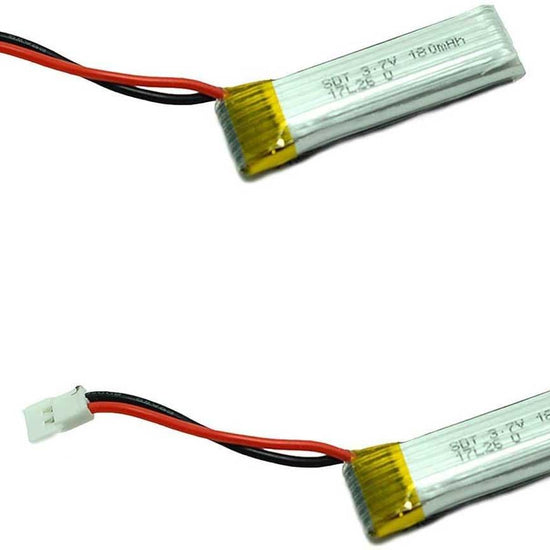 2pcs 3.7V 180mAh Lipo Rechargeable Battery for RC Airplane 761-1 Trainstar Mini - EXHOBBY
